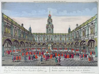 Vista interna della Royal Exchange, Londra